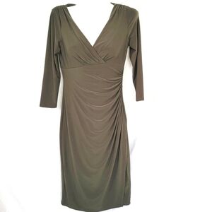 Ralph Lauren Olive Heavy Knit Dress Size 2